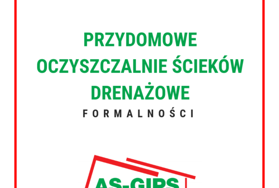 przydomowa oczyszczalnia ścieków drenażowa formalności